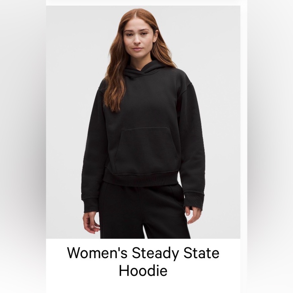 Lululemon Women's Steady State Hoodie Black XL